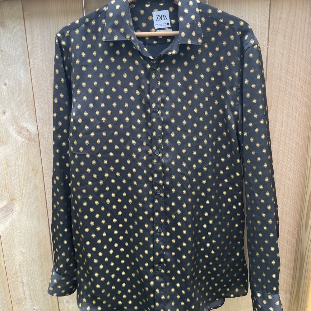 Polka dot button up